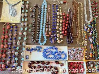 MaxSold Auction: Vintage Murano Venetian Glass Jewelry  - Camarillo (California, USA) PARTNER MANAGED Estate Sale Online Auction - Corte Malpaso Court