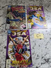 MaxSold Auction: LOT"C11"- Collectible "JSA"(Justice Society of America) Comics - Kingston (Ontario, Canada) SELLER MANAGED Downsizing Online Auction - Morenz Crescent