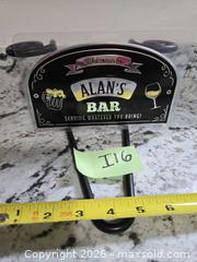 MaxSold Auction: NEW- "ALAN'S Bar" Sign - Kingston (Ontario, Canada) SELLER MANAGED Downsizing Online Auction - Morenz Crescent