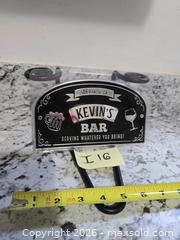 MaxSold Auction: NEW- "Kevin's Bar" Sign - Kingston (Ontario, Canada) SELLER MANAGED Downsizing Online Auction - Morenz Crescent