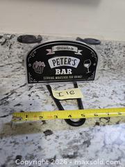 MaxSold Auction: NEW- "Peter's Bar" Sign - Kingston (Ontario, Canada) SELLER MANAGED Downsizing Online Auction - Morenz Crescent