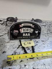 MaxSold Auction: NEW- "Ron's Bar" Sign - Kingston (Ontario, Canada) SELLER MANAGED Downsizing Online Auction - Morenz Crescent