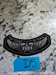 MaxSold Auction: NEW-LOT"D5"- HARLEY DAVIDSON- "20 Years of H.O.G" Patch - Kingston (Ontario, Canada) SELLER MANAGED Downsizing Online Auction - Morenz Crescent