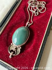 MaxSold Auction: Art Nouveau Sterling Silver Necklace  - Toronto (Ontario, Canada) SELLER MANAGED Downsizing Online Auction - Brooklyn Avenue