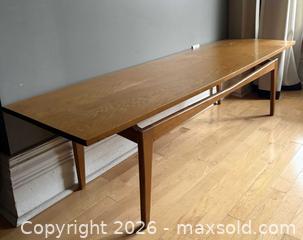 MaxSold Auction: MCM Solid Oak Coffee Table  - Toronto (Ontario, Canada) SELLER MANAGED Downsizing Online Auction - Brooklyn Avenue