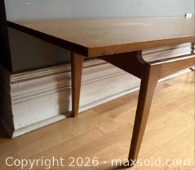 MaxSold Auction: MCM Solid Oak Coffee Table  - Toronto (Ontario, Canada) SELLER MANAGED Downsizing Online Auction - Brooklyn Avenue