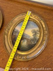 MaxSold Auction: Antique Reverse Paintings on Curved Glass - Oval Molded Frames - Hamilton (Ontario, Canada) SELLER MANAGED Estate Sale Online Auction - Gertrude Street