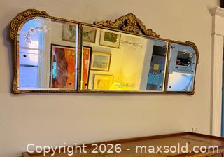 MaxSold Auction: Victorian Ornate Etched Tri-Panel Mirror - Hamilton (Ontario, Canada) SELLER MANAGED Estate Sale Online Auction - Gertrude Street