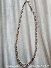 MaxSold Auction: Sterling silver figaro chain large links heavy  - Richmond Hill (Ontario, Canada) SELLER MANAGED Downsizing Online Auction - Townwood Drive