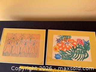 MaxSold Auction: 2 Original Framed Watercolor Paintings, Silver Metal Frames - Delaware City Township (Ohio, USA) PARTNER MANAGED Downsizing Online Auction - Hillside Drive