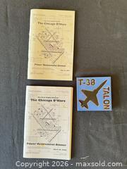 MaxSold Auction: Aviation Memorabilia: O'Hare Pilots' Dinner Booklets & T-38 Tile - Delaware City Township (Ohio, USA) PARTNER MANAGED Downsizing Online Auction - Hillside Drive