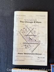 MaxSold Auction: Aviation Memorabilia: O'Hare Pilots' Dinner Booklets & T-38 Tile - Delaware City Township (Ohio, USA) PARTNER MANAGED Downsizing Online Auction - Hillside Drive