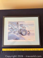 MaxSold Auction: Giclée Print - Cartoon Airplane Watercolor/Mixed Media, Framed - Delaware City Township (Ohio, USA) PARTNER MANAGED Downsizing Online Auction - Hillside Drive