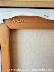 MaxSold Auction: Original Abstract Charcoal & Pastel Landscape Drawing, Framed - Delaware City Township (Ohio, USA) PARTNER MANAGED Downsizing Online Auction - Hillside Drive