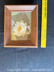 MaxSold Auction: Set of 2 Small Brown Wood 5x7 Floral Picture Frames - Delaware City Township (Ohio, USA) PARTNER MANAGED Downsizing Online Auction - Hillside Drive