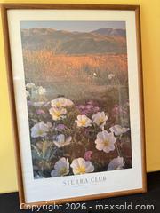 MaxSold Auction: Sierra Club Framed Poster and Backpack Lot - Delaware City Township (Ohio, USA) PARTNER MANAGED Downsizing Online Auction - Hillside Drive