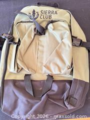 MaxSold Auction: Sierra Club Framed Poster and Backpack Lot - Delaware City Township (Ohio, USA) PARTNER MANAGED Downsizing Online Auction - Hillside Drive