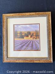 MaxSold Auction: Square Framed Landscape Print in Gilt Wood Frame, 12x12" - Delaware City Township (Ohio, USA) PARTNER MANAGED Downsizing Online Auction - Hillside Drive
