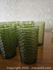 MaxSold Auction: Vintage Avocado Green Textured Tumbler - 3 Dozen - Dundas (Ontario, Canada) SELLER MANAGED Estate Sale Online Auction - David Street