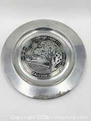 MaxSold Auction: Vintage pewter collector's plate featuring the Official Seal of the City of San Mateo  - Esquimalt (British Columbia, Canada) PARTNER MANAGED Reseller Online Auction -  Lampson Street
