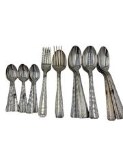 MaxSold Auction: Vintage Silver-plated flatware set featuring an Art Deco-style pattern - Esquimalt (British Columbia, Canada) PARTNER MANAGED Reseller Online Auction -  Lampson Street