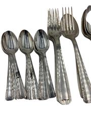 MaxSold Auction: Vintage Silver-plated flatware set featuring an Art Deco-style pattern - Esquimalt (British Columbia, Canada) PARTNER MANAGED Reseller Online Auction -  Lampson Street