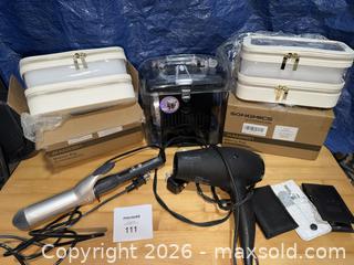MaxSold Auction: Beauty Tools Lot: Makeup Bags, Hair Dryer, Curling Iron - Mattapoisett (Massachusetts, USA) SELLER MANAGED Moving Online Auction - Crystal Spring Road
