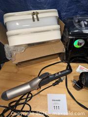 MaxSold Auction: Beauty Tools Lot: Makeup Bags, Hair Dryer, Curling Iron - Mattapoisett (Massachusetts, USA) SELLER MANAGED Moving Online Auction - Crystal Spring Road