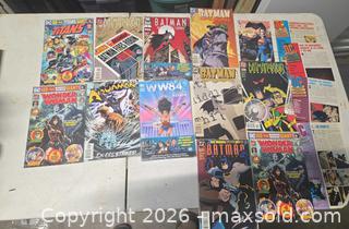 MaxSold Auction: DC Comics Single Issue Lot — 10-19 Comics (Batman, Wonder Woman) - Henrietta (New York, USA) SELLER MANAGED Reseller Online Auction - Brighton Henrietta Town Line Road (STORAGE)
