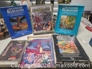 MaxSold Auction: Dungeons & Dragons TSR Boxed Sets & Rulebooks — Classic Editions - Henrietta (New York, USA) SELLER MANAGED Reseller Online Auction - Brighton Henrietta Town Line Road (STORAGE)