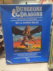 MaxSold Auction: Dungeons & Dragons TSR Boxed Sets & Rulebooks — Classic Editions - Henrietta (New York, USA) SELLER MANAGED Reseller Online Auction - Brighton Henrietta Town Line Road (STORAGE)