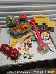 MaxSold Auction: Fisher-Price Vintage Playset & Pull Toys Lot (1970s-1980s) - Henrietta (New York, USA) SELLER MANAGED Reseller Online Auction - Brighton Henrietta Town Line Road (STORAGE)