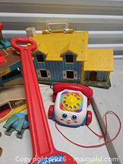 MaxSold Auction: Fisher-Price Vintage Playset & Pull Toys Lot (1970s-1980s) - Henrietta (New York, USA) SELLER MANAGED Reseller Online Auction - Brighton Henrietta Town Line Road (STORAGE)