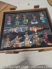 MaxSold Auction: Set of 12 Vintage 2002 Thomas Pacconi Multicolor Glass bear Christmas Ornaments and snow g - Henrietta (New York, USA) SELLER MANAGED Reseller Online Auction - Brighton Henrietta Town Line Road (STORAGE)