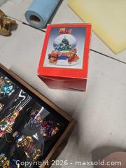 MaxSold Auction: Set of 12 Vintage 2002 Thomas Pacconi Multicolor Glass bear Christmas Ornaments and snow g - Henrietta (New York, USA) SELLER MANAGED Reseller Online Auction - Brighton Henrietta Town Line Road (STORAGE)