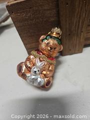 MaxSold Auction: Set of 12 Vintage 2002 Thomas Pacconi Multicolor Glass bear Christmas Ornaments and snow g - Henrietta (New York, USA) SELLER MANAGED Reseller Online Auction - Brighton Henrietta Town Line Road (STORAGE)