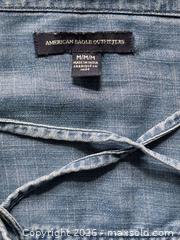 MaxSold Auction: American Eagle Chambray Lyocell Lace-Up Shift Dress Tunic, Medium - Toronto (Ontario, Canada) SELLER MANAGED Downsizing Online Auction - Dovercourt Road