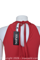 MaxSold Auction: NEW! Boohoo Petite Lorna Tie Neck Cut Out Swing Dress Red - Toronto (Ontario, Canada) SELLER MANAGED Downsizing Online Auction - Dovercourt Road