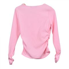 MaxSold Auction: New! Zara Asymmetric Pink Long Sleeve Blouse Top with Gathering Medium Small Hole - Toronto (Ontario, Canada) SELLER MANAGED Downsizing Online Auction - Dovercourt Road