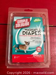 MaxSold Auction: Simple Solution Washable Dog Diaper, Small, Teal/Blue - Toronto (Ontario, Canada) SELLER MANAGED Downsizing Online Auction - Dovercourt Road