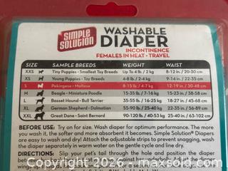 MaxSold Auction: Simple Solution Washable Dog Diaper, Small, Teal/Blue - Toronto (Ontario, Canada) SELLER MANAGED Downsizing Online Auction - Dovercourt Road