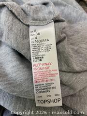 MaxSold Auction: Topshop Gray Lace-Up Side Mini Dress - Size US 4 - Toronto (Ontario, Canada) SELLER MANAGED Downsizing Online Auction - Dovercourt Road