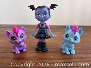 MaxSold Auction: Vampirina Small Doll & Spookylele Pets Set Disney Junior Vee, Wolfie, Creepy Caroline - Toronto (Ontario, Canada) SELLER MANAGED Downsizing Online Auction - Dovercourt Road