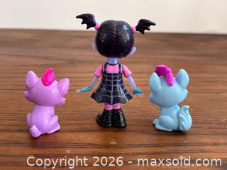 MaxSold Auction: Vampirina Small Doll & Spookylele Pets Set Disney Junior Vee, Wolfie, Creepy Caroline - Toronto (Ontario, Canada) SELLER MANAGED Downsizing Online Auction - Dovercourt Road