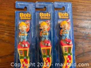 MaxSold Auction:  Vintage Bob the Builder Zooth Toothbrushes Lot of 3 - New in Package (2001/2003) - Toronto (Ontario, Canada) SELLER MANAGED Downsizing Online Auction - Dovercourt Road