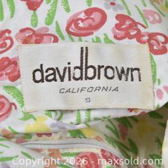 MaxSold Auction: Vintage David Brown California Floral Tiered Cotton Maxi Dress - Size Small - Toronto (Ontario, Canada) SELLER MANAGED Downsizing Online Auction - Dovercourt Road
