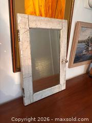 MaxSold Auction: Vintage Farmhouse Shabby Chic Medicine Cabinet Mirror - Toronto (Ontario, Canada) SELLER MANAGED Downsizing Online Auction - Dovercourt Road