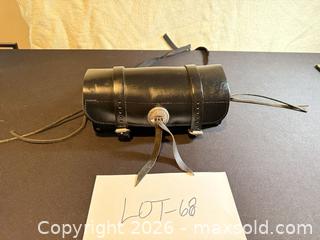 MaxSold Auction: Harley-Davidson Black Leather Motorcycle Tool Roll / Tool Bag - Morgan Hill (California, USA) SELLER MANAGED Estate Sale Online Auction - Oak Glen Avenue