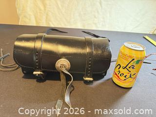 MaxSold Auction: Harley-Davidson Black Leather Motorcycle Tool Roll / Tool Bag - Morgan Hill (California, USA) SELLER MANAGED Estate Sale Online Auction - Oak Glen Avenue