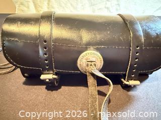 MaxSold Auction: Harley-Davidson Black Leather Motorcycle Tool Roll / Tool Bag - Morgan Hill (California, USA) SELLER MANAGED Estate Sale Online Auction - Oak Glen Avenue